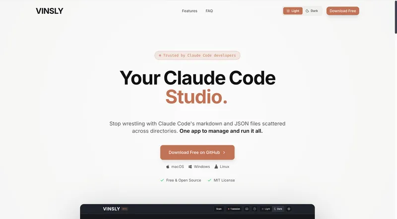 Vinsly interface